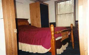 Master Bedroom - Porcupine Lake Cottage Rental Available Year Round Up North in Gaylord, Michigan. Rent our cozy and clean cottage for the Weekend, Week, or more!
